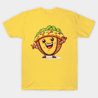 kawaii Taco cehees T-Shirt cute potatofood funny T-Shirt